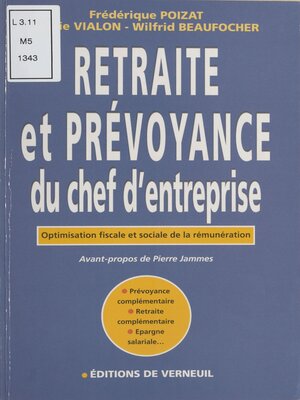 cover image of Retraite et prévoyance du chef d'entreprise